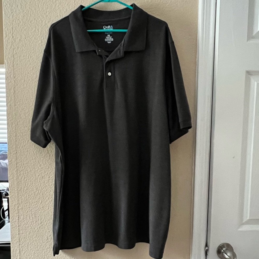 Croft & Barrow Men's Gray Polo Shirt Used
